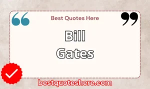 Graphic text for Bill Gates quotes page featuring his name, the word "Quotes".