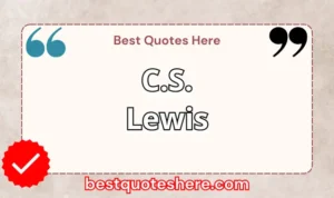 Graphic text for C.S. Lewis quotes page featuring his name, the word "Quotes".