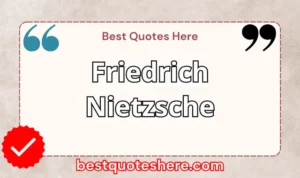 Graphic text for Friedrich Nietzsche quotes page featuring his name, the word "Quotes".